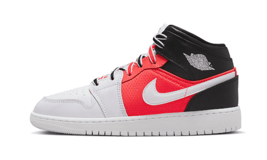 Overkicks - Air Jordan 1 Mid SE White Black Infrared (FB4417-016) - vista lateral