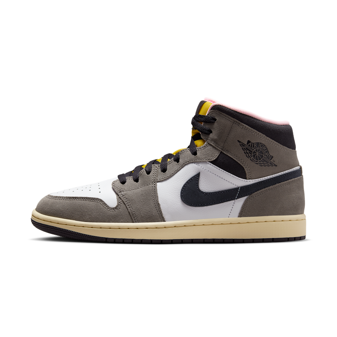 Overkicks - Air Jordan 1 Mid SE White Cave Stone (HQ2011-100) - vista lateral
