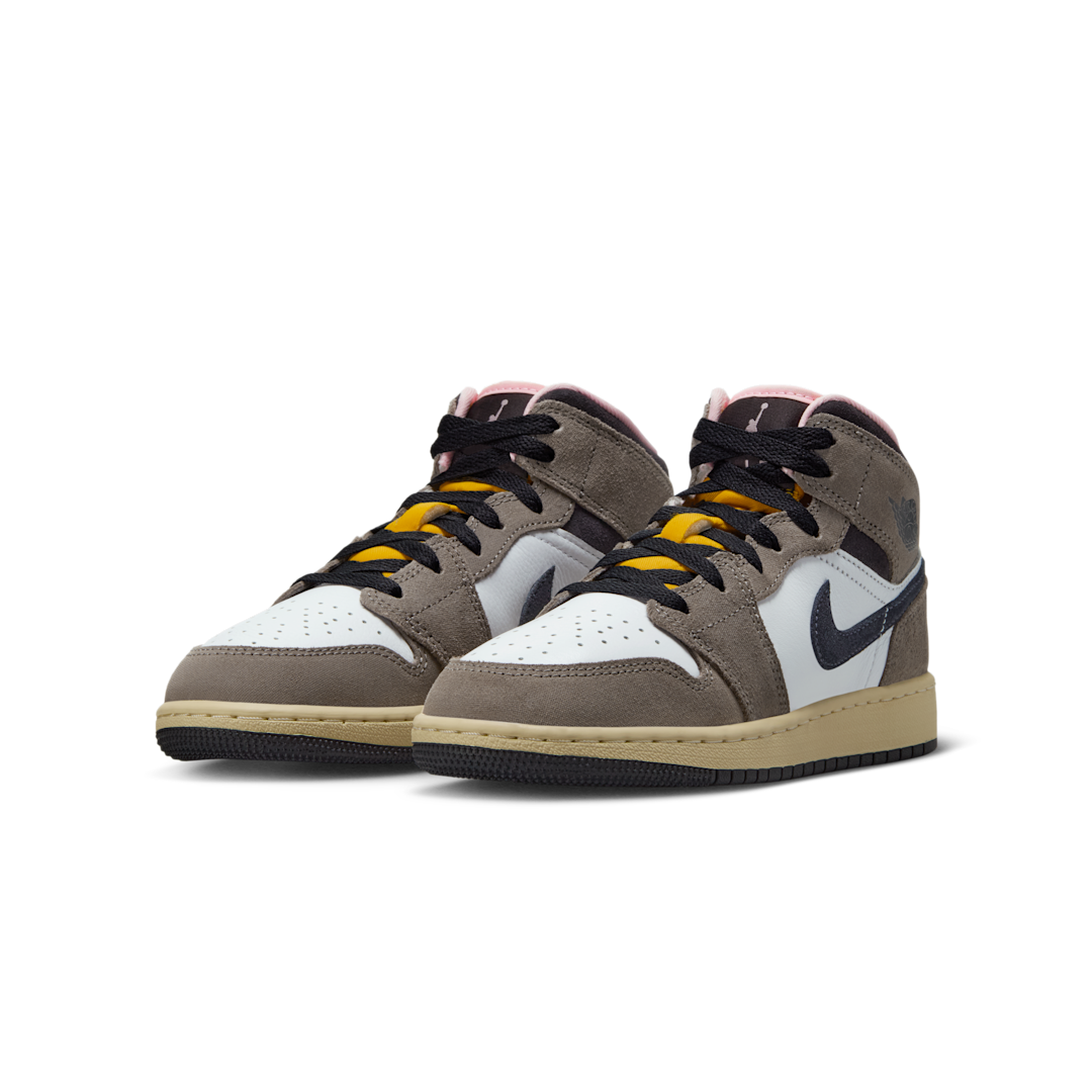 Overkicks - Air Jordan 1 Mid SE White Cave Stone (GS) (HQ2014-100) - imagen 2