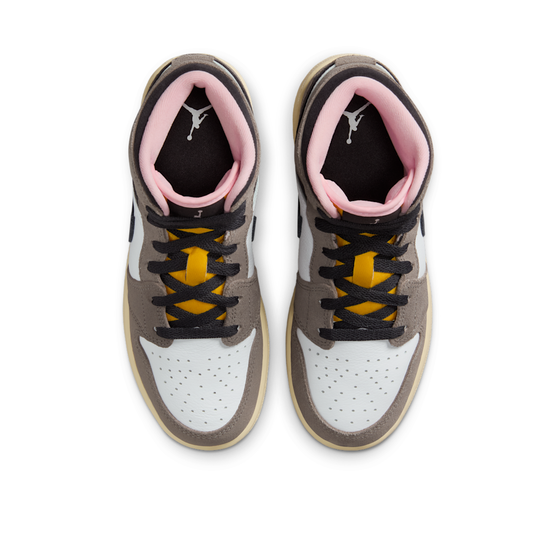Overkicks - Air Jordan 1 Mid SE White Cave Stone (GS) (HQ2014-100) - imagen 3