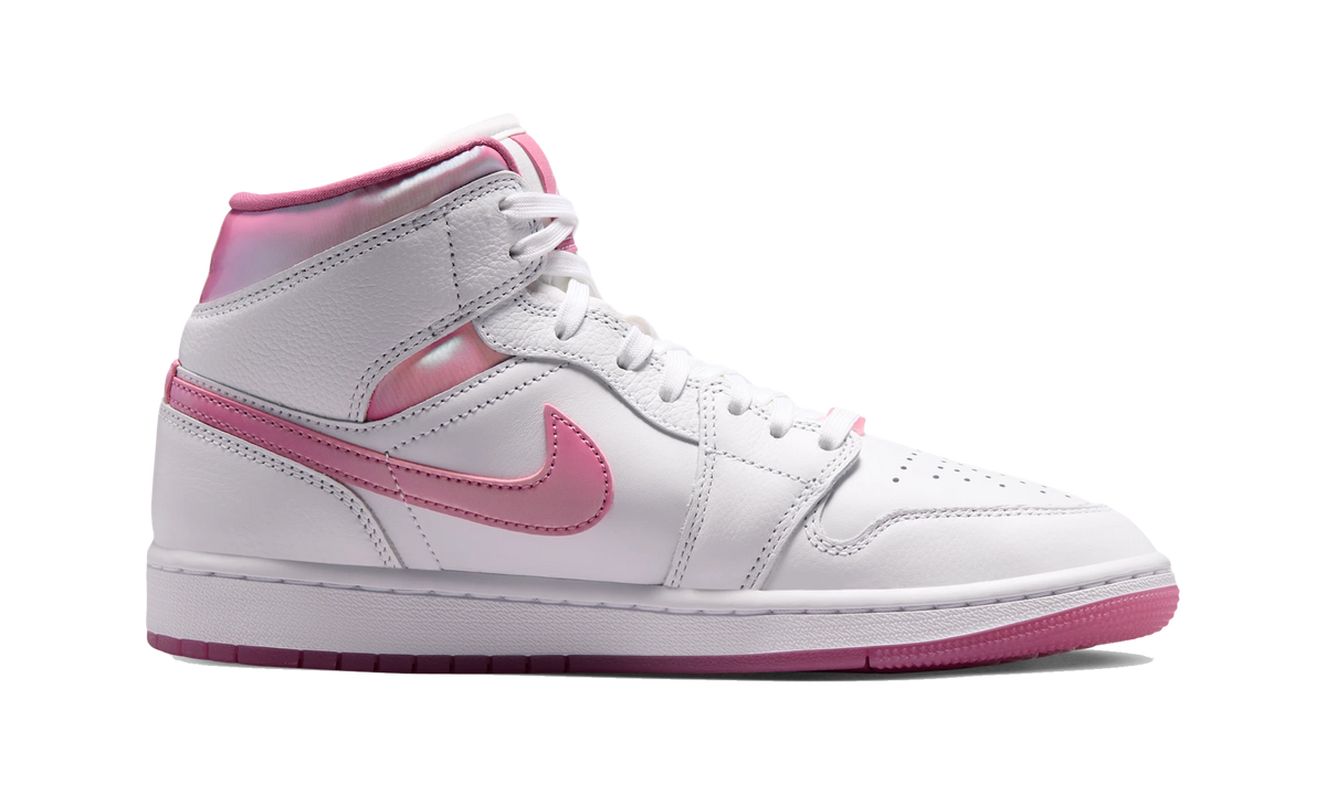 Overkicks - Air Jordan 1 Mid SE White/Desert Berry (IO0669-100) - detalle suela
