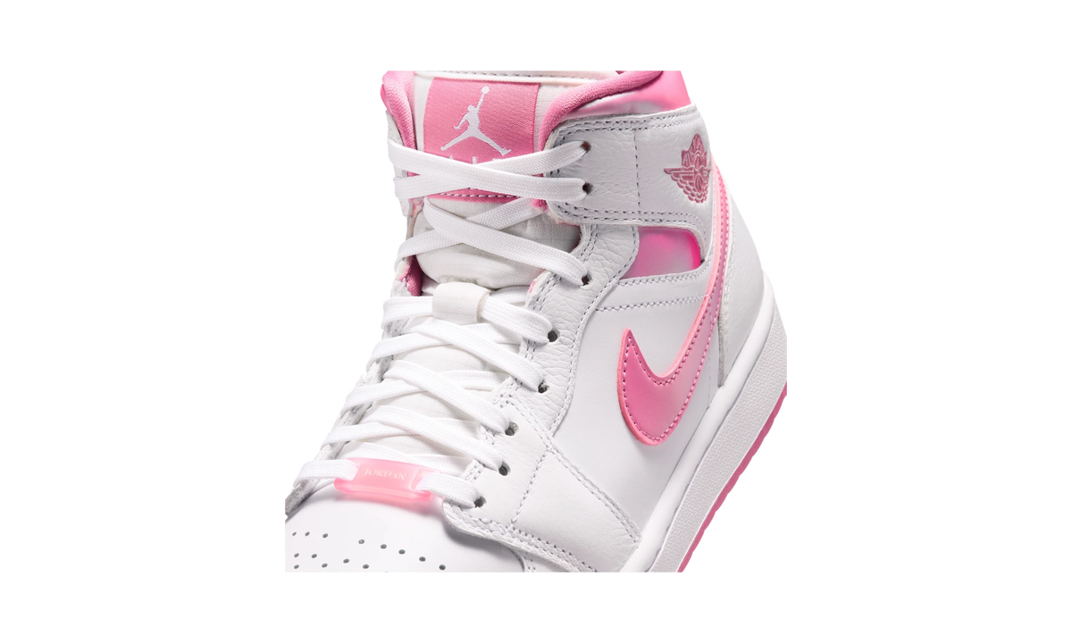 Overkicks - Air Jordan 1 Mid SE White/Desert Berry (IO0669-100) - detalle lateral interior