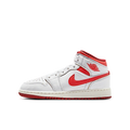 Air Jordan 1 Mid SE White Dune Red (GS)