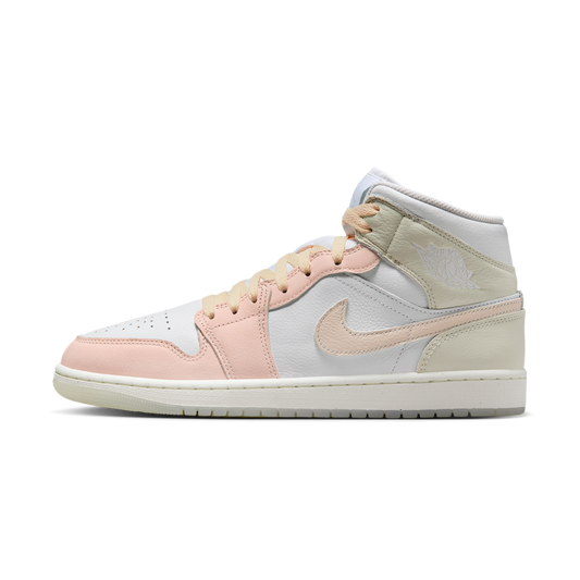 Overkicks - Air Jordan 1 Mid SE White Sea Glass Glacier Blue Guava Ice (HJ6654-100) - vista lateral