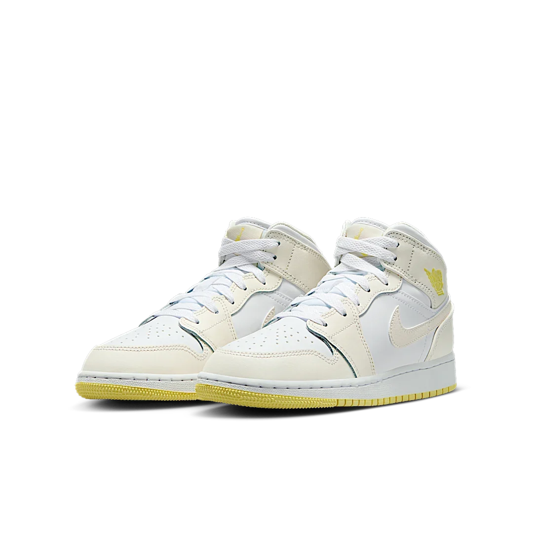 Overkicks - Air Jordan 1 Mid Sail Light Laser Orange (GS) (FD8780-181) - imagen 2