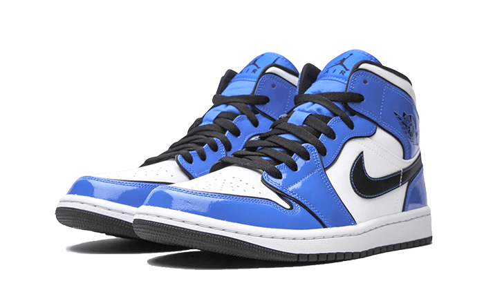 Overkicks - Air Jordan 1 Mid Signal Blue (GS) (BQ6931-402) - imagen 2