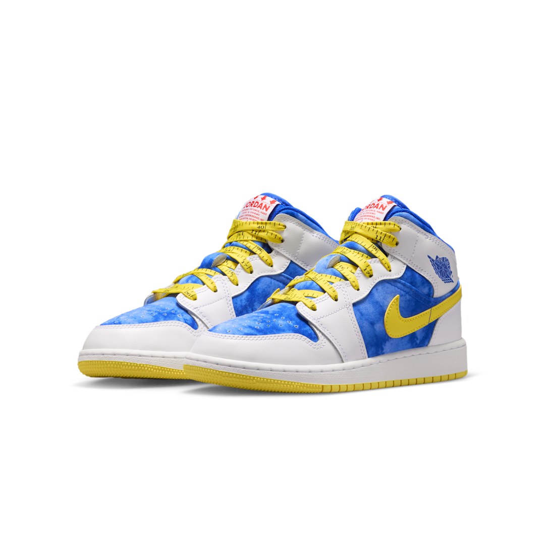 Overkicks - Air Jordan 1 Mid Sneaker School Be Tall In Your Thinking (GS) (FZ3945-100) - imagen 2