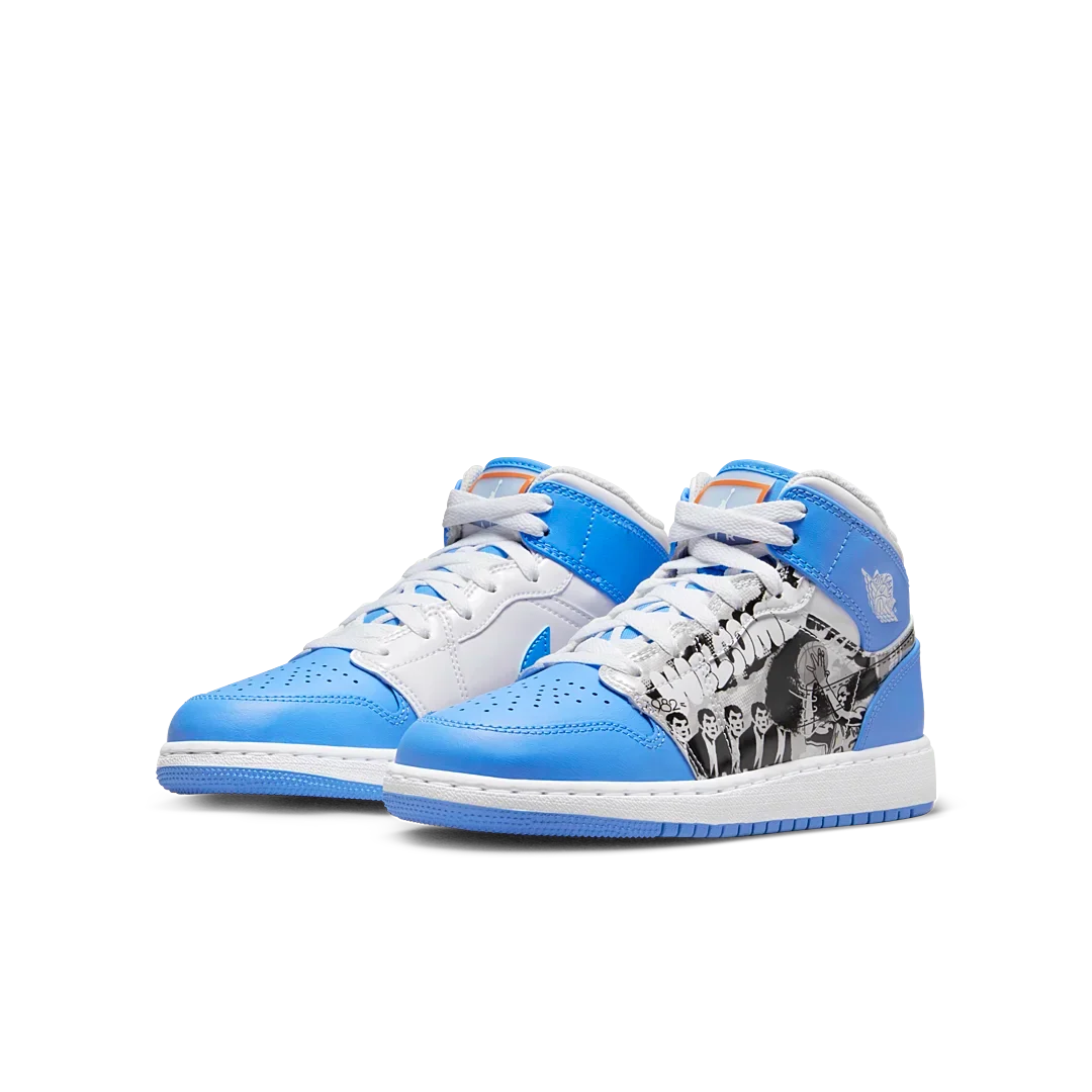 Overkicks - Air Jordan 1 Mid Sneaker School Game Winner (GS) (DR6492-100) - imagen 2