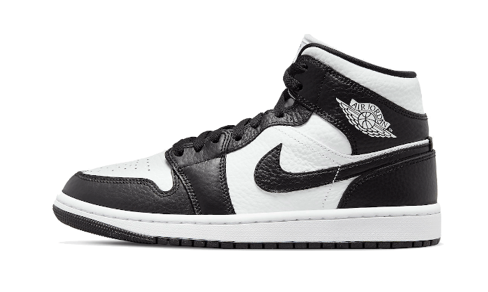 Overkicks - Air Jordan 1 Mid Split Black White (DR0501-101) - vista lateral