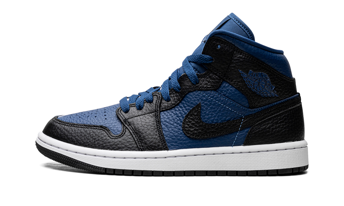 Overkicks - Air Jordan 1 Mid Split French Blue (DR0501-401) - vista lateral