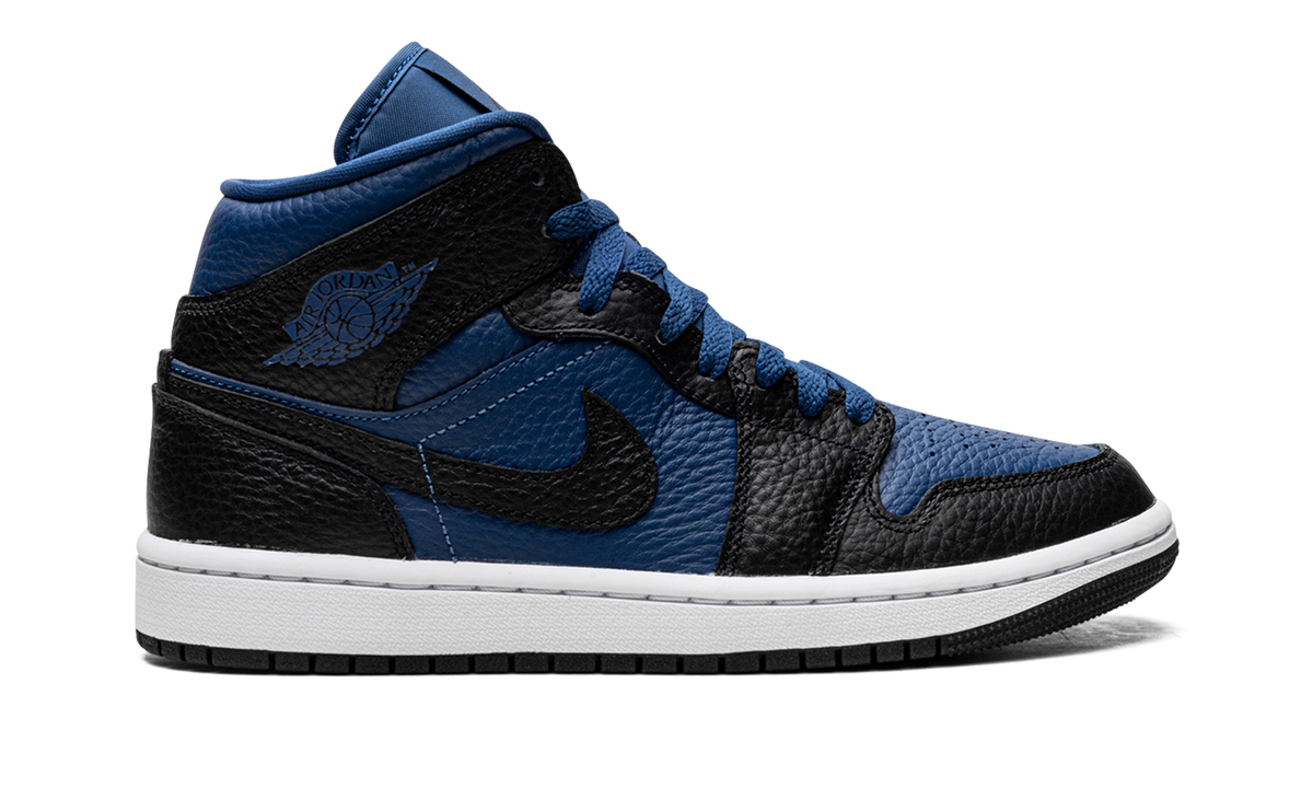 Overkicks - Air Jordan 1 Mid Split French Blue (DR0501-401) - detalle talón