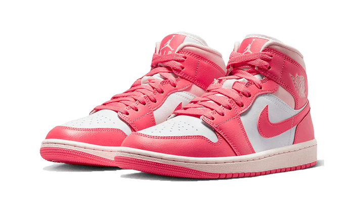 Overkicks - Air Jordan 1 Mid Strawberries and Cream (BQ6472-186) - vista trasera