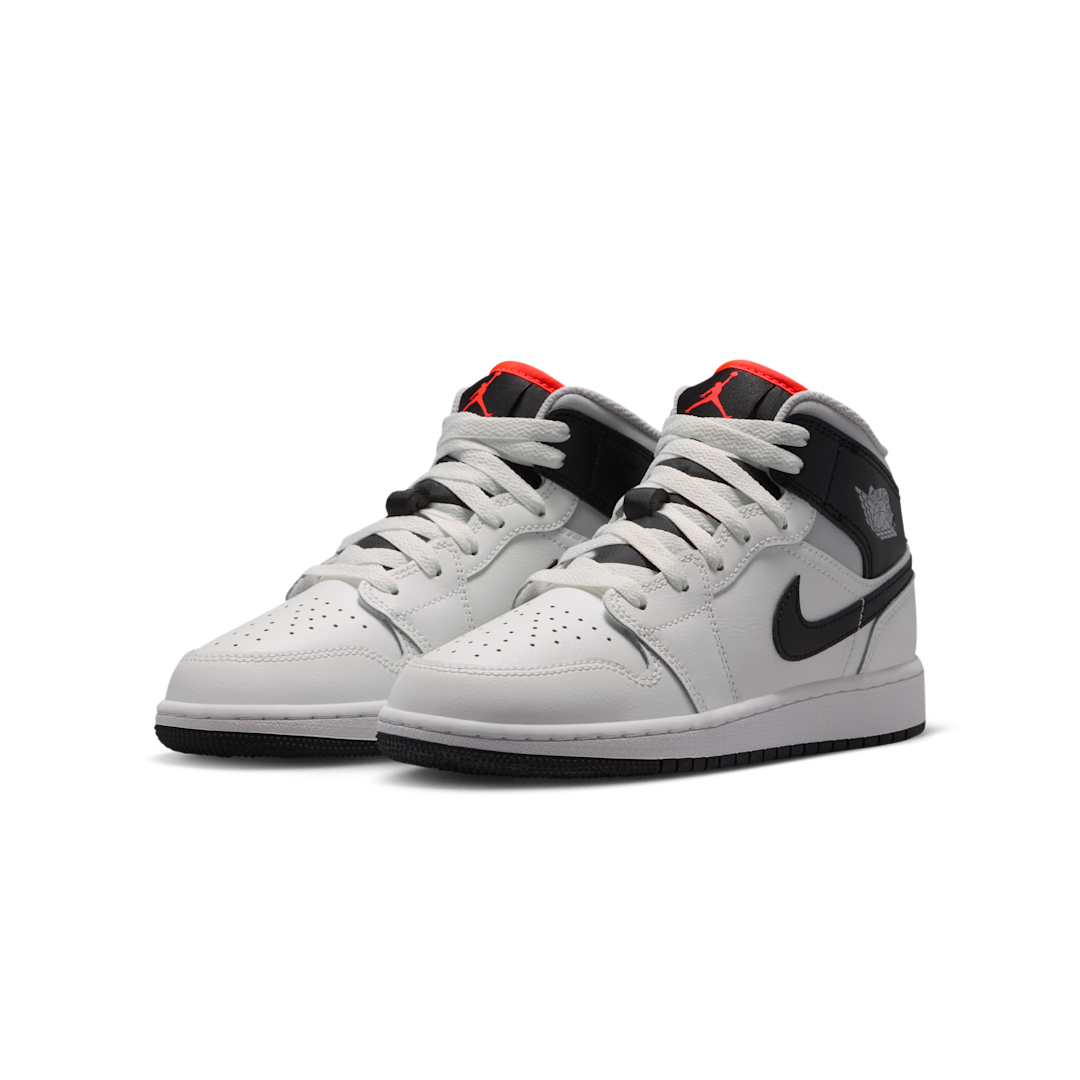 Overkicks - Air Jordan 1 Mid Summit White Infrared Black (GS) (DQ8423-109) - imagen 2