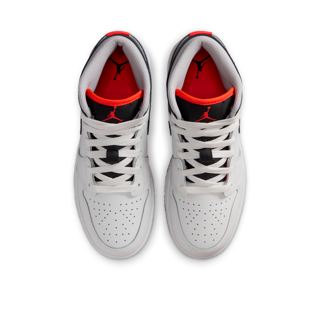 Overkicks - Air Jordan 1 Mid Summit White Infrared Black (GS) (DQ8423-109) - imagen 3
