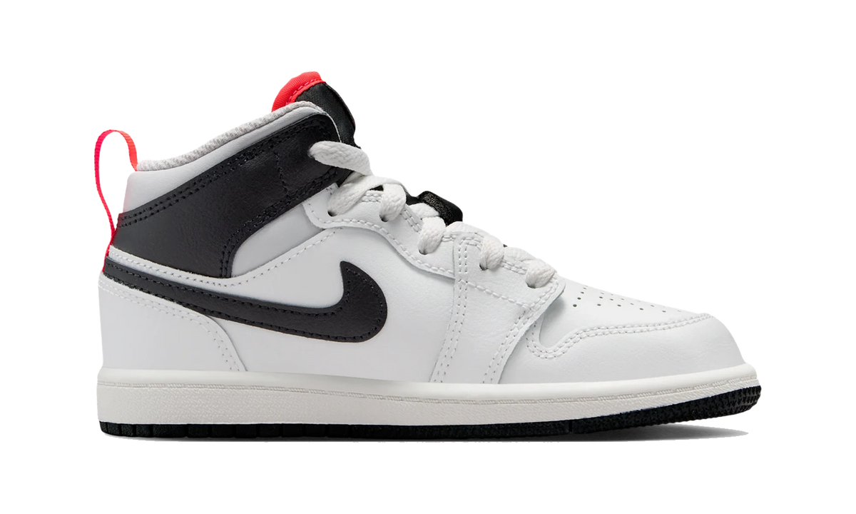 Overkicks - Air Jordan 1 Mid Summit White Infrared Black (PS) (DQ8424-109) - imagen 4