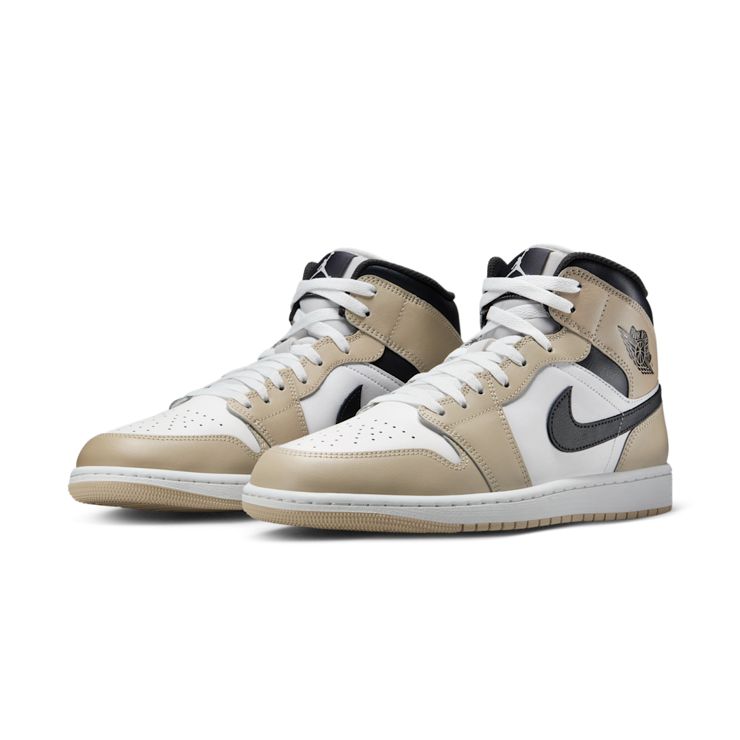 Overkicks - Air Jordan 1 Mid Summit White Off Noir Rattan (DQ8426-153) - vista trasera