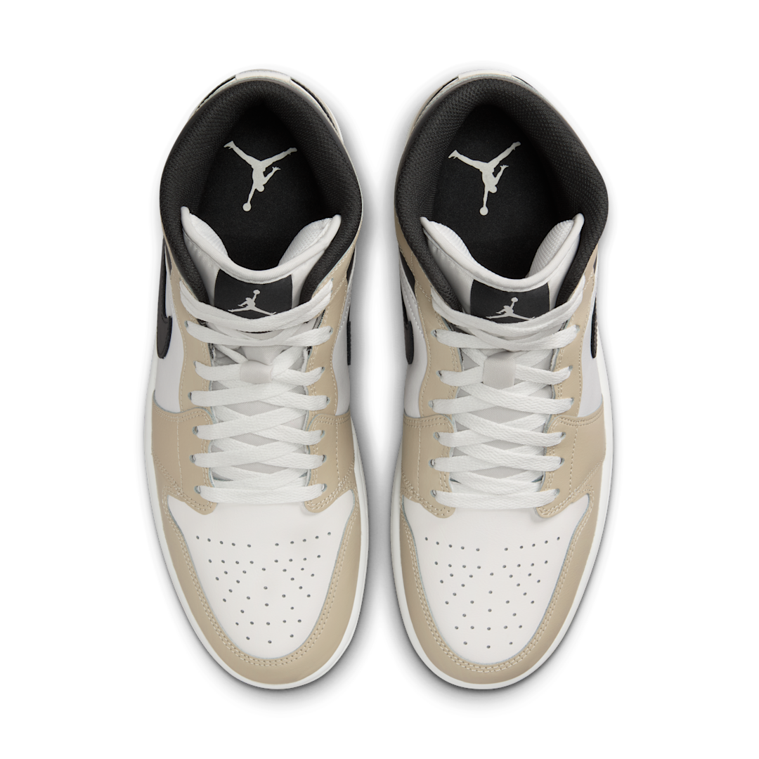 Overkicks - Air Jordan 1 Mid Summit White Off Noir Rattan (DQ8426-153) - par completo