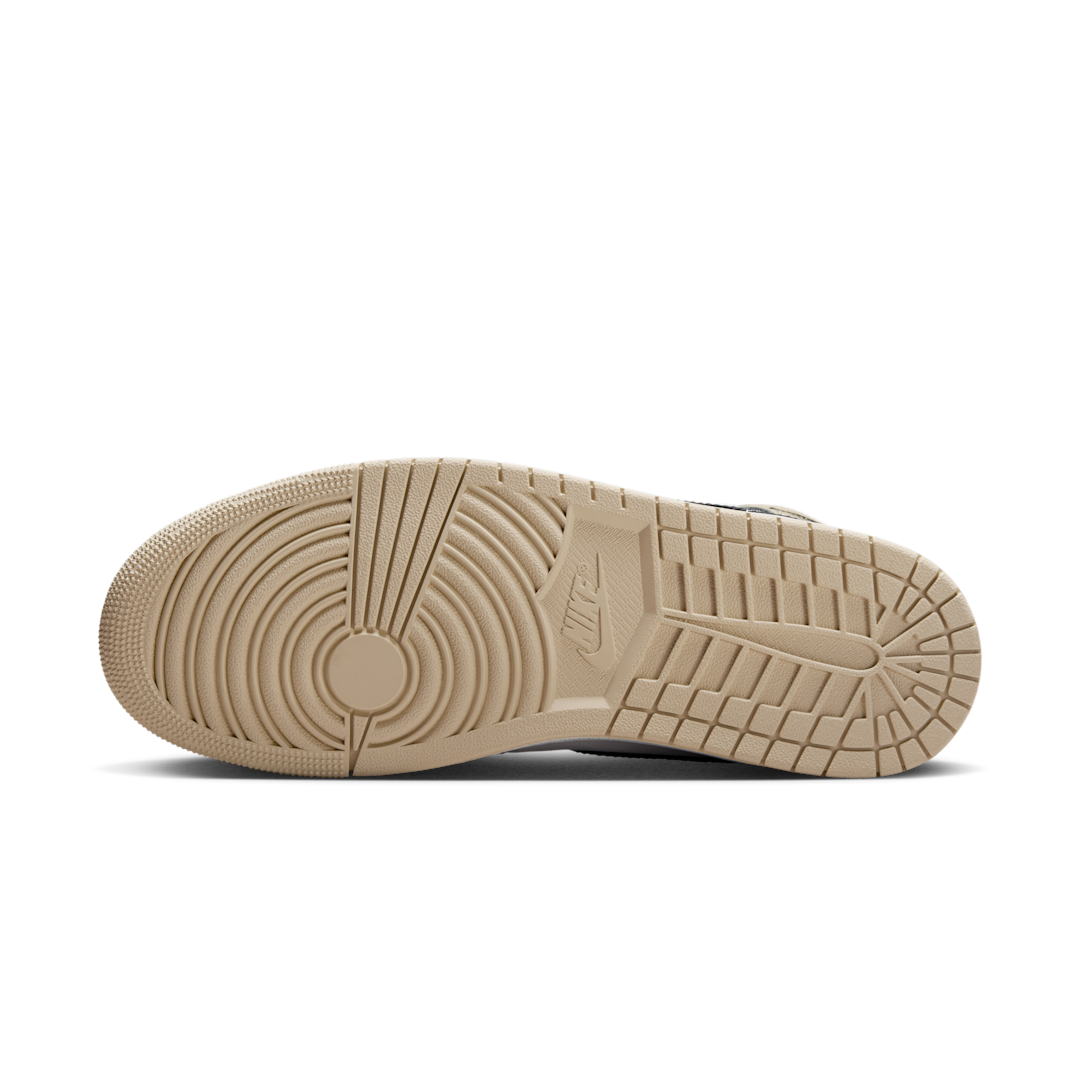 Overkicks - Air Jordan 1 Mid Summit White Off Noir Rattan (DQ8426-153) - detalle suela