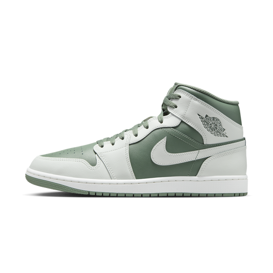 Overkicks - Air Jordan 1 Mid Summit White Vintage Lichen (DQ8426-107) - vista lateral