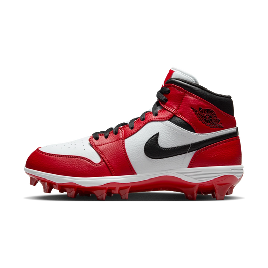 Overkicks - Air Jordan 1 Mid TD Cleat Chicago (2023) (FJ6805-106) - vista lateral