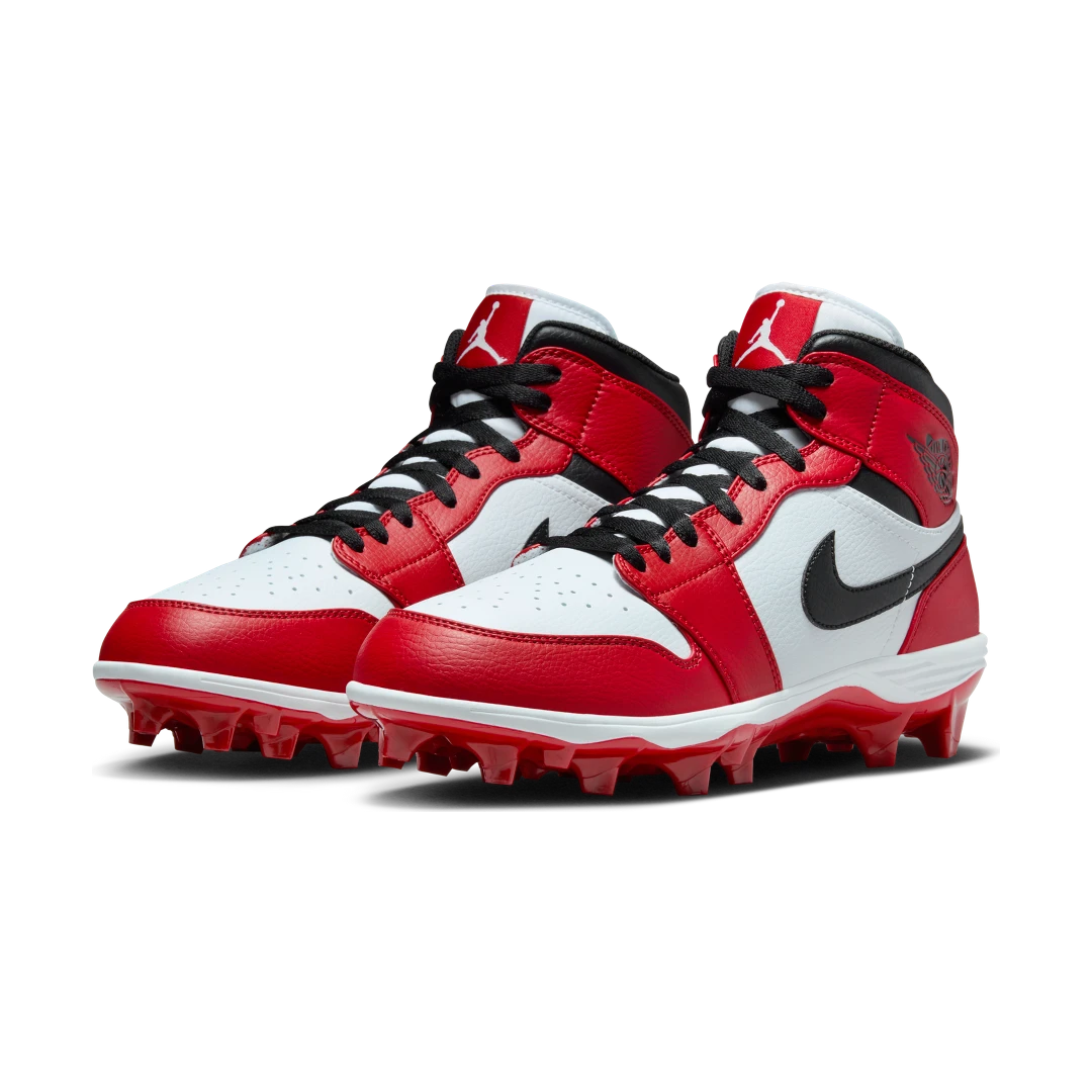Overkicks - Air Jordan 1 Mid TD Cleat Chicago (2023) (FJ6805-106) - vista trasera