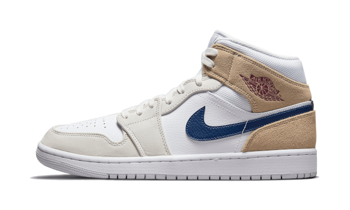 Overkicks - Air Jordan 1 Mid Tan Suede (DO6726-100) - vista lateral