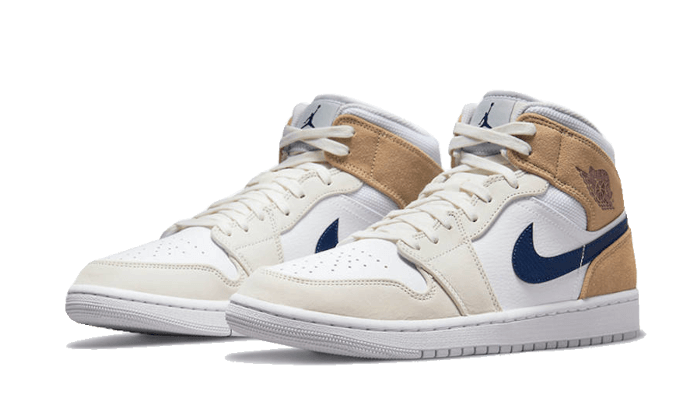 Overkicks - Air Jordan 1 Mid Tan Suede (DO6726-100) - vista trasera