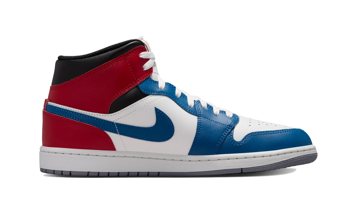 Overkicks - Air Jordan 1 Mid Team USA (DQ8426-406) - detalle suela