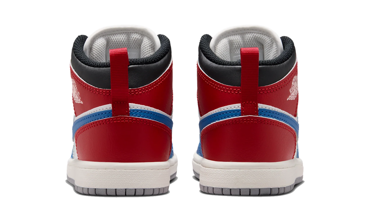 Overkicks - Air Jordan 1 Mid True Blue Varsity Red (PS) (DQ8424-406) - imagen 6