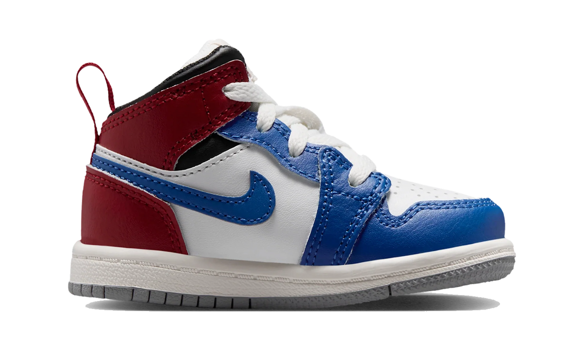 Overkicks - Air Jordan 1 Mid True Blue Varsity Red (TD) (DQ8425-406) - imagen 4
