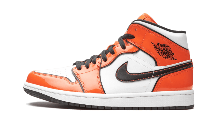 Overkicks - Air Jordan 1 Mid Turf Orange (GS) (BQ6931-802) - vista lateral