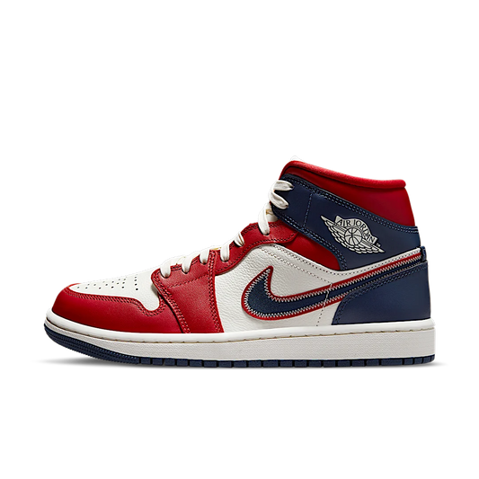 Overkicks - Air Jordan 1 Mid USA (2022) (DQ7648-600) - vista lateral
