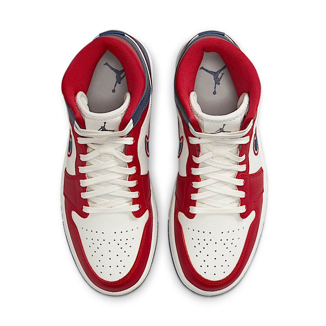 Overkicks - Air Jordan 1 Mid USA (2022) (DQ7648-600) - par completo