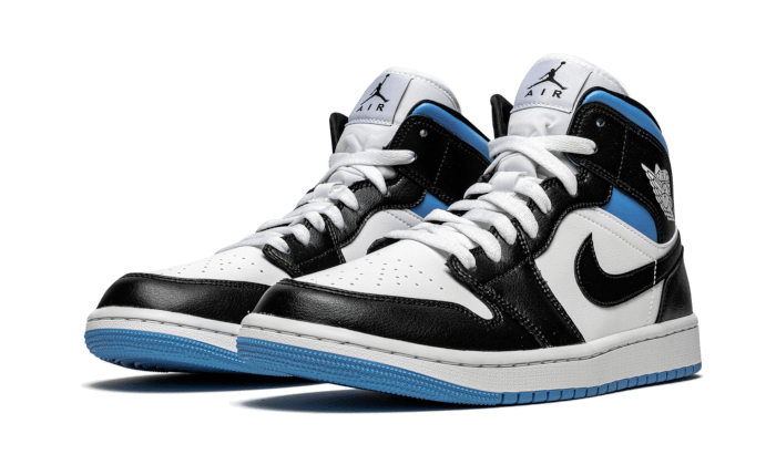 Overkicks - Air Jordan 1 Mid University Blue (BQ6472-102) - vista trasera