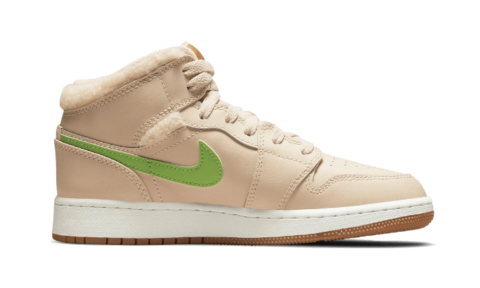 Overkicks - Air Jordan 1 Mid Utility Fleece Pearl White (DO2207-264) - par completo