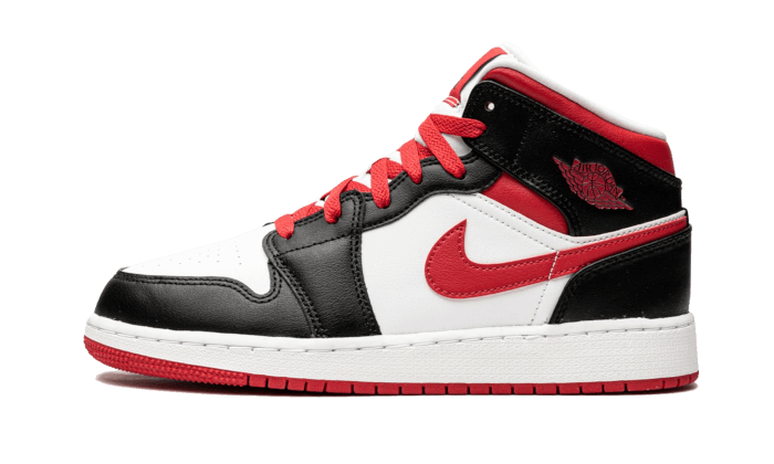 Overkicks - Air Jordan 1 Mid Very Berry (GS) (554725-016) - vista lateral