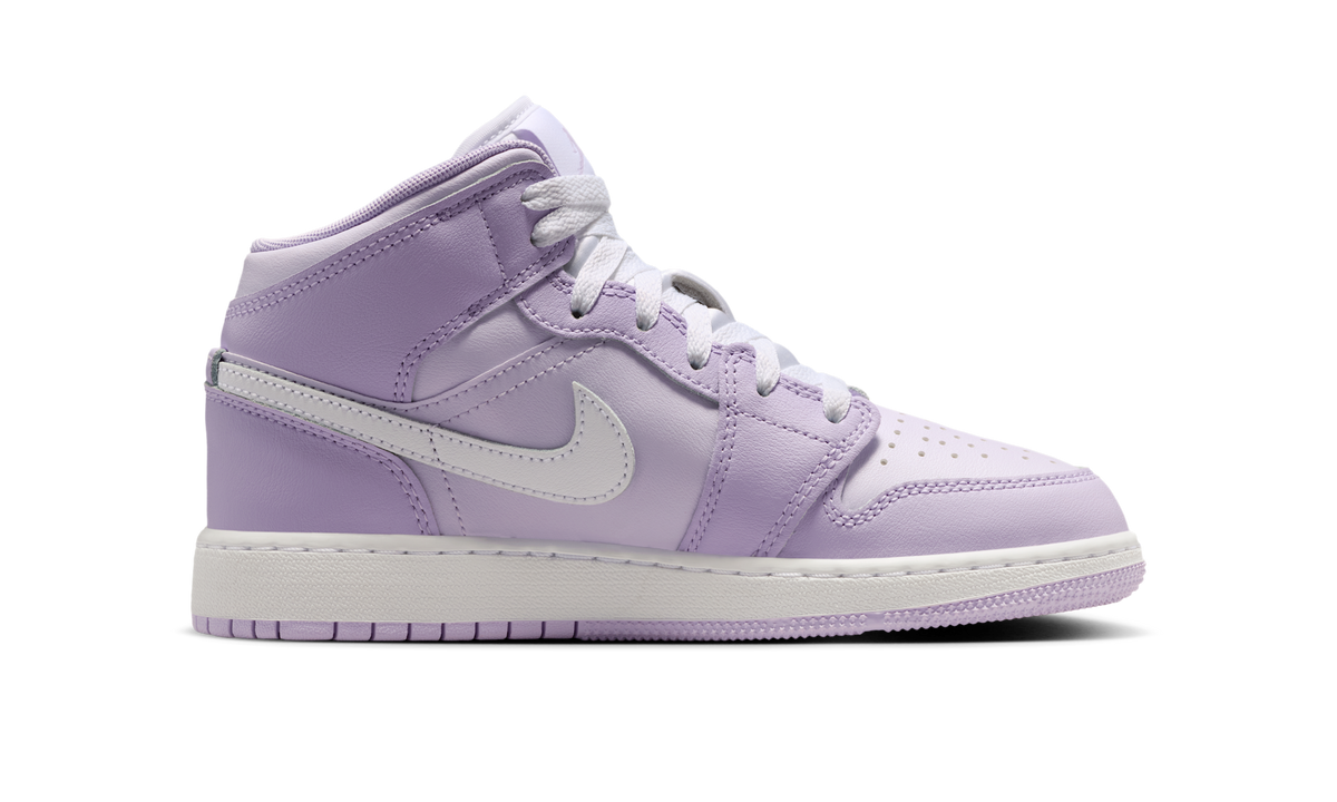 Overkicks - Air Jordan 1 Mid Violet Mist Barely Grape (DQ8423-502) - detalle suela