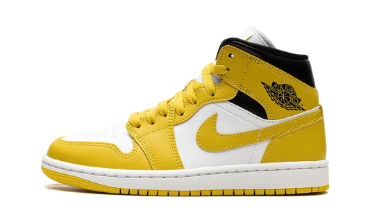 Overkicks - Air Jordan 1 Mid Vivid Sulfur (BQ6472-170) - vista lateral