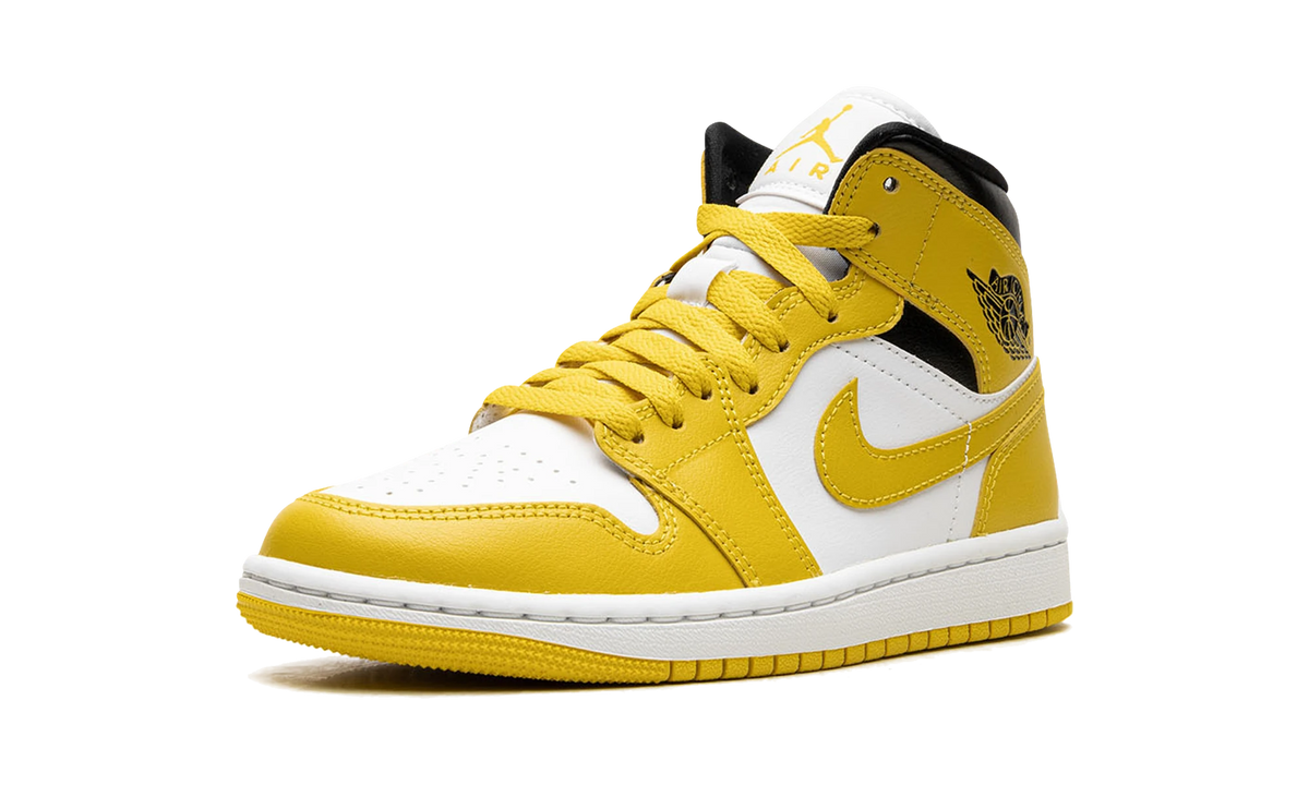 Overkicks - Air Jordan 1 Mid Vivid Sulfur (BQ6472-170) - detalle suela