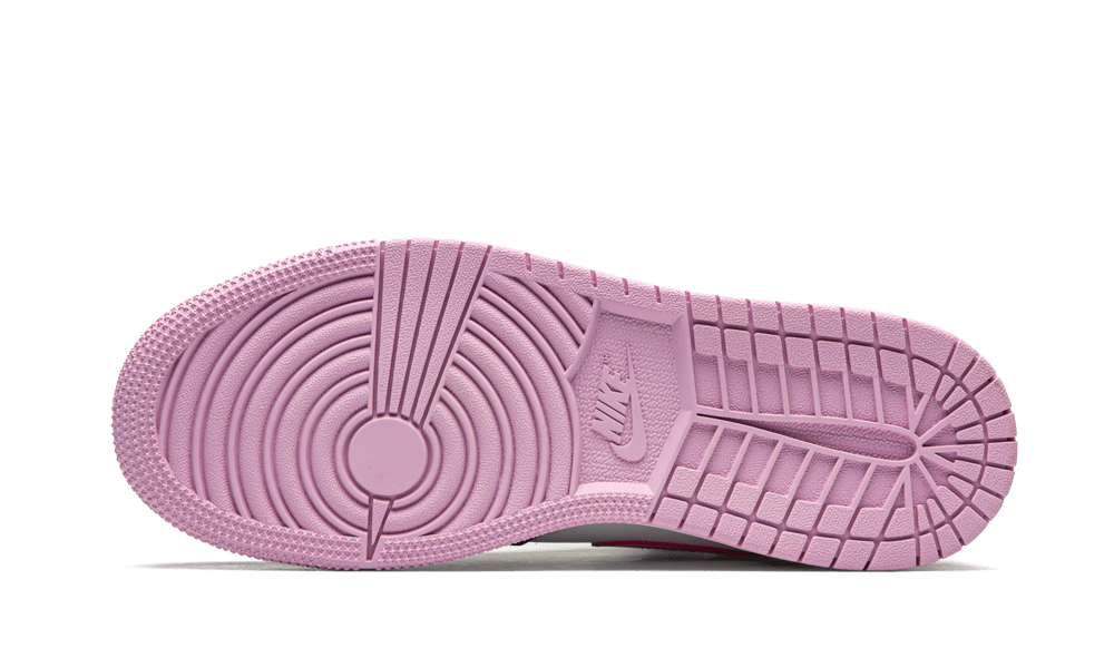 Overkicks - Air Jordan 1 Mid White Black Light Arctic Pink (GS) (555112-103) - imagen 5