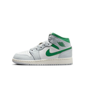 Air Jordan 1 Mid White Pure Platinum Pine Green (GS)