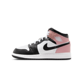 Air Jordan 1 Mid White Rust Pink Black (GS)