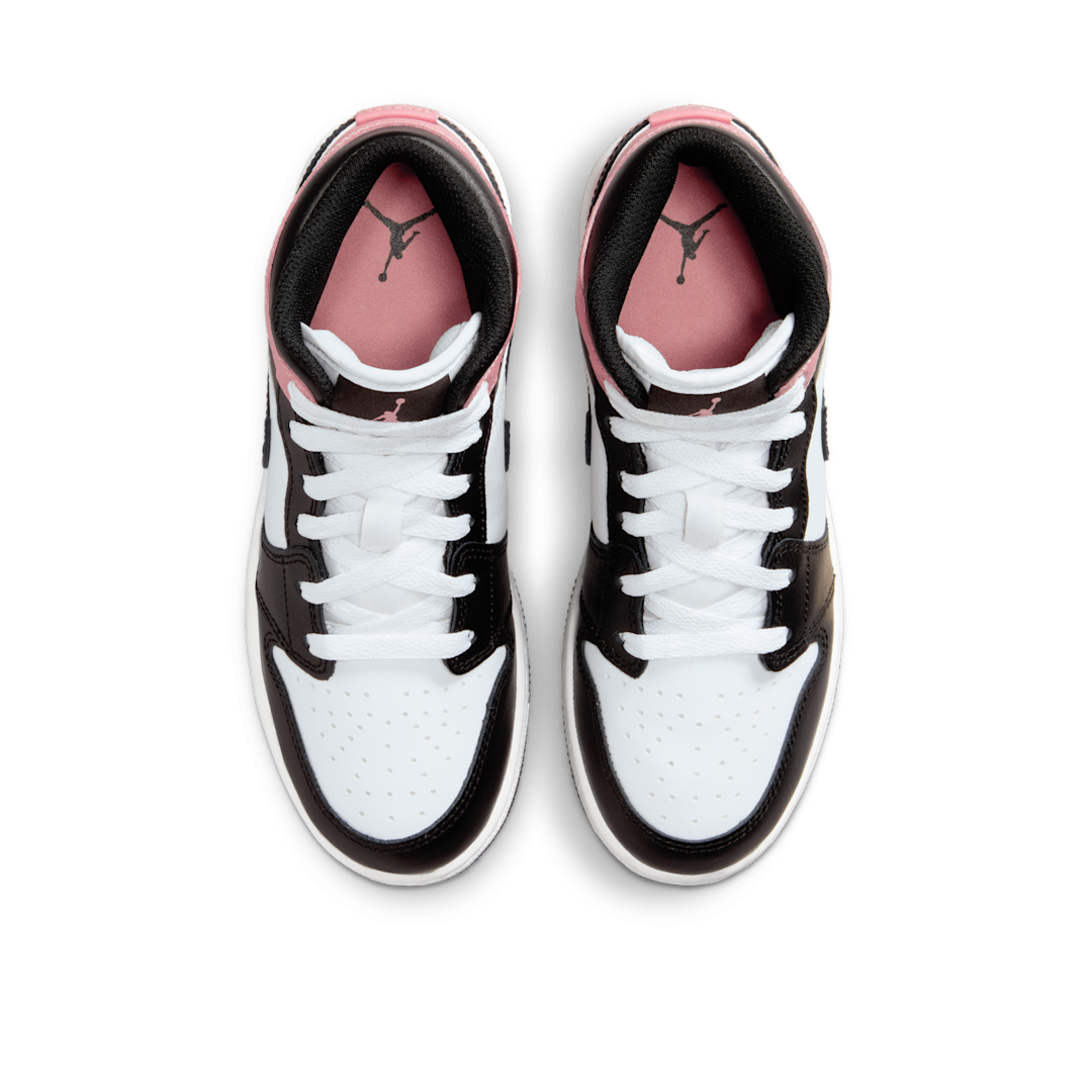 Overkicks - Air Jordan 1 Mid White Rust Pink Black (GS) (DQ8423-100) - imagen 3