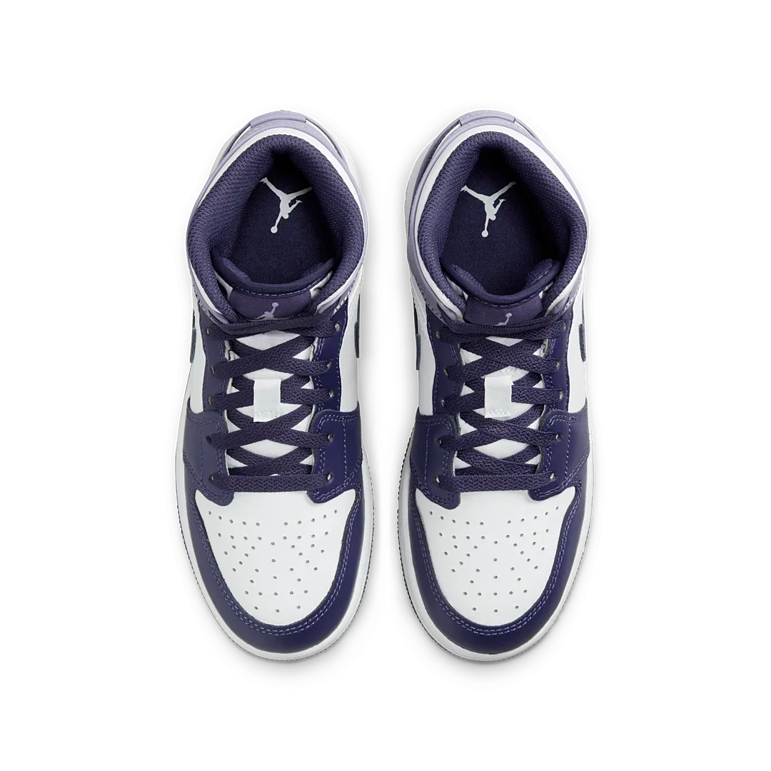 Overkicks - Air Jordan 1 Mid White Sky J Purple (GS) (DQ8423-515) - imagen 3