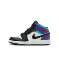 Air Jordan 1 Mid White True Red Aquamarine Black (GS)