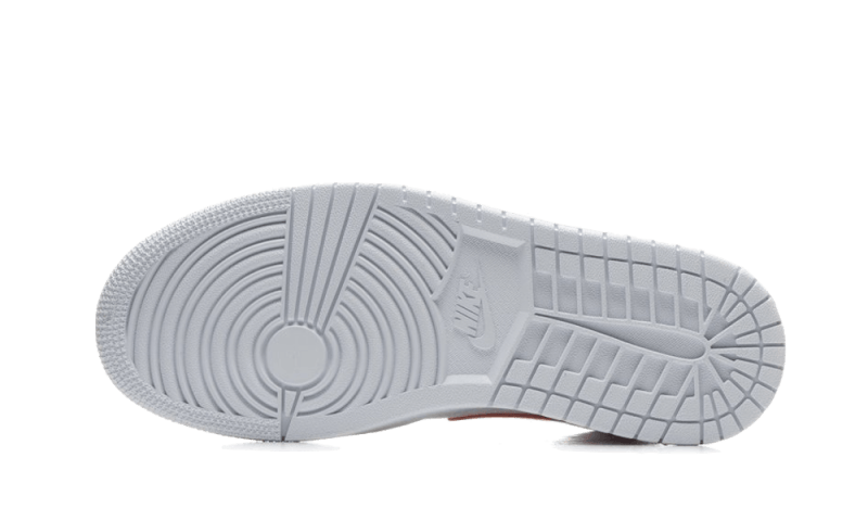 Overkicks - Air Jordan 1 Mid White University Red (BQ6472-106) - detalle suela