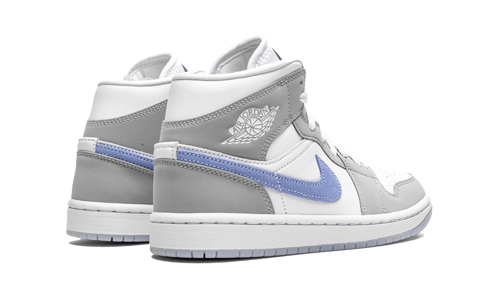 Overkicks - Air Jordan 1 Mid Wolf Grey Aluminum (BQ6472-105) - par completo