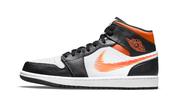 Overkicks - Air Jordan 1 Mid Zig Zag Swoosh (DN4929-100) - vista lateral