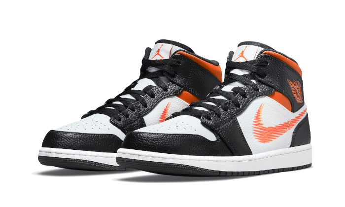 Overkicks - Air Jordan 1 Mid Zig Zag Swoosh (DN4929-100) - vista trasera