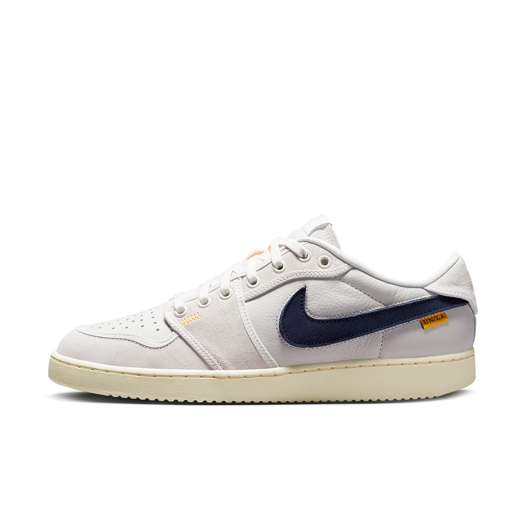 Overkicks - Air Jordan 1 Retro AJKO Low SP Union Sail Leather (DZ4864-100) - vista lateral